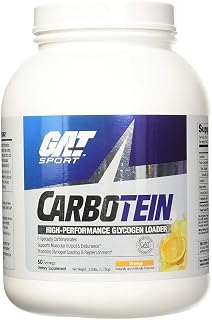 GAT SPORT Carbotein High-Performance Glycogen Loader, 50 Servings (Grape)