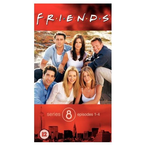 Friends VHS Série 8 Épisodes 1 à 4 cassette vidéo import allemand
