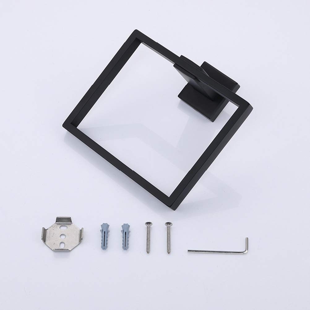 Toallero Anillo de Toalla Montado en la Pared Estilo Cuadrado Toalla de baño de Titular de la Toalla Colgador de Toallas for Cocina Hoteles Baño Estante del Inodoro