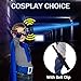 ANNDOFY Light Up Saber for Kids, Blue Light Swords with FX Sound, Expandable Light Swords Set for Galaxy War Fighter Warriors Halloween Dress Up Parties (with Belt Clip)