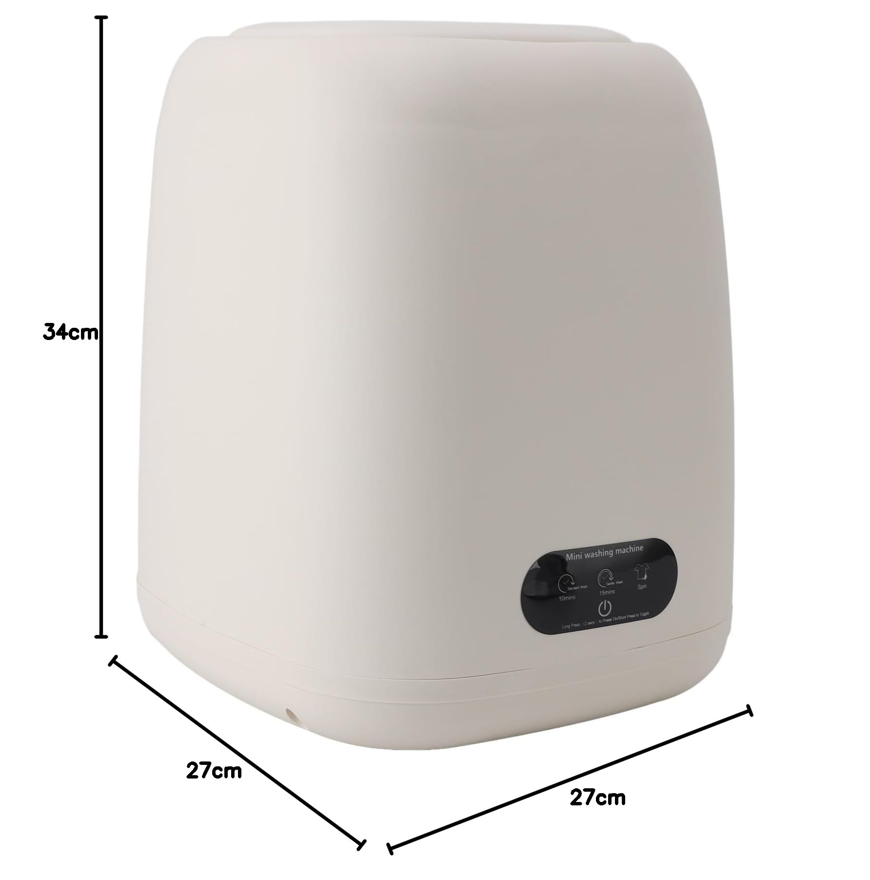 Lavadora Portátil, Lavadora Pequeña de 9 L, Lavadora de Ropa Multifunción y Secadora Giratoria para Apartamento, RV, bebé, Mascota, 100-240 V (Enchufe de la UE)