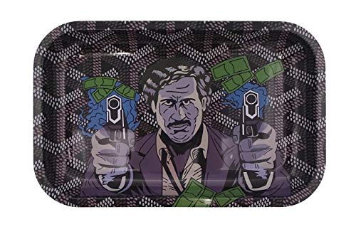 HeadchefEl Pablo Metal Rolling Tray Set (18 x 12.5cm) Small Size