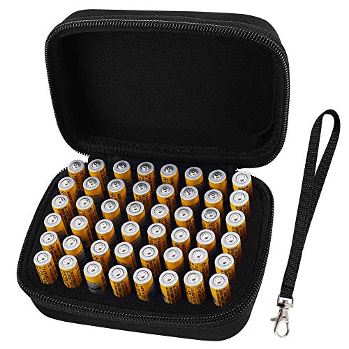 Comecase Boîte de rangement rigide pour batterie S_Holds_48AAApcs Cover