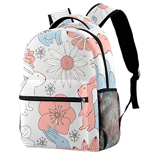 Lindos conejos flores bolsos de hombro para senderismo acampada y actividades al aire libre