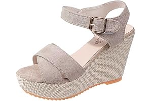 Sandalias Mujer Plataforma Cuña Tacón Sandalias Boca Vacaciones Sandalias Casuales Verano