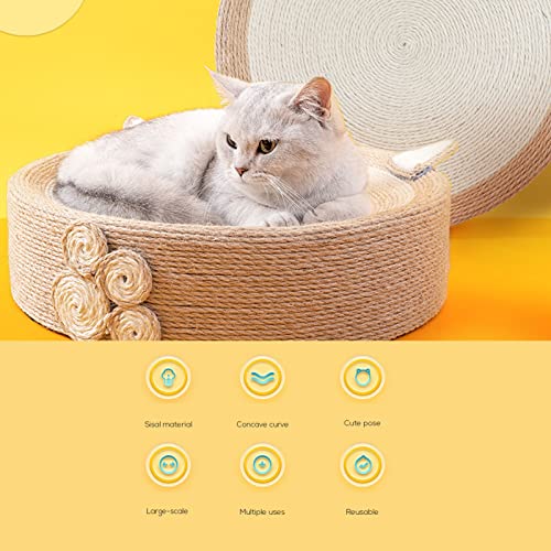 Arranhador de sisal para gato de 41 cm placa para arranhar gato gatinho brinquedo de treinamento par