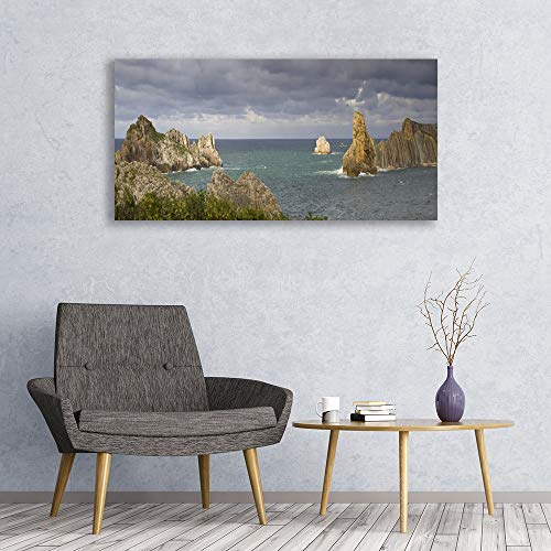 Tableau déco mural paysage rocks mer Tulup impression sur toile 120x60cm