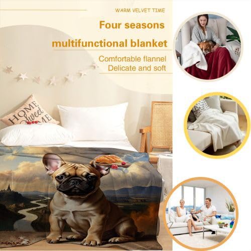 Couverture Polaire 240 x 260 Animaux Chiens, Couverture Polaire Grande Taille 240x260 cm | Usage Multiple comme Couette d'Appoint, Assure Une Protection Contre Le Froid B197