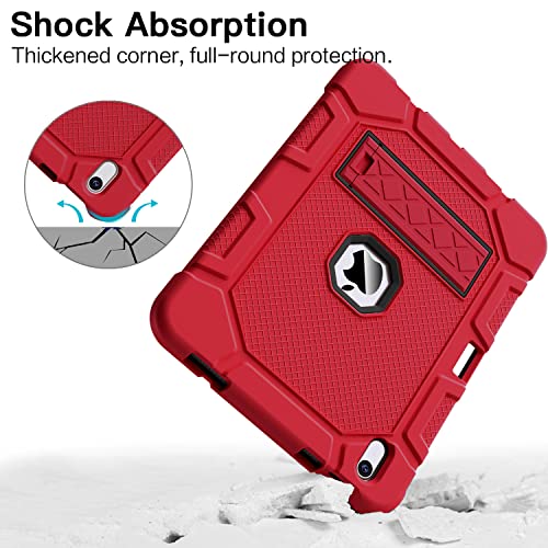 Image of Azzsy Case for iPad 10th Generation 10.9 Inch 2022, Heavy Duty Shockproof Rugged Protective Case for iPad 10.9 Inch 2022 Release, Red