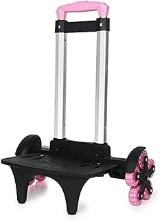 Trolly Dolly Folding Hand Truck for Stairs, Trolly Dolly Shopping Cart Aluminium Portable Folding Trolley Luggage Carrier Push Cart Dolly for Home, Office and Travel Use, 3 Heights Dolly Cart,3 Wh