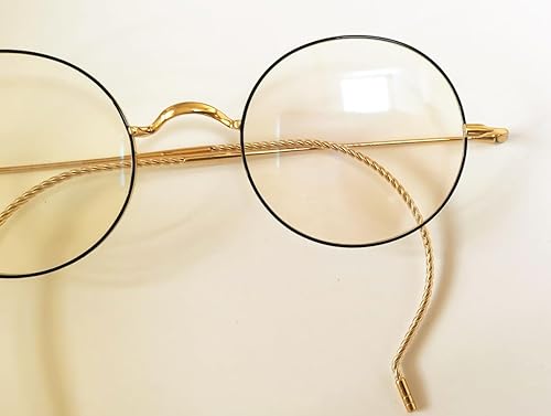 Miniatura 3 de Circleperson Gafas de titanio puro Vintage redondo Cable templo ligero