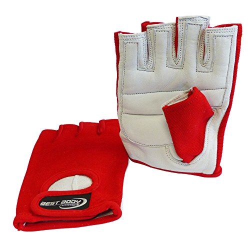 Best Body Nutrition Power Handschuh, Mehrfarbig (rot), L