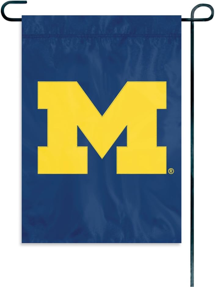 Party Animal NCAA Michigan Wolverines Garden Flag