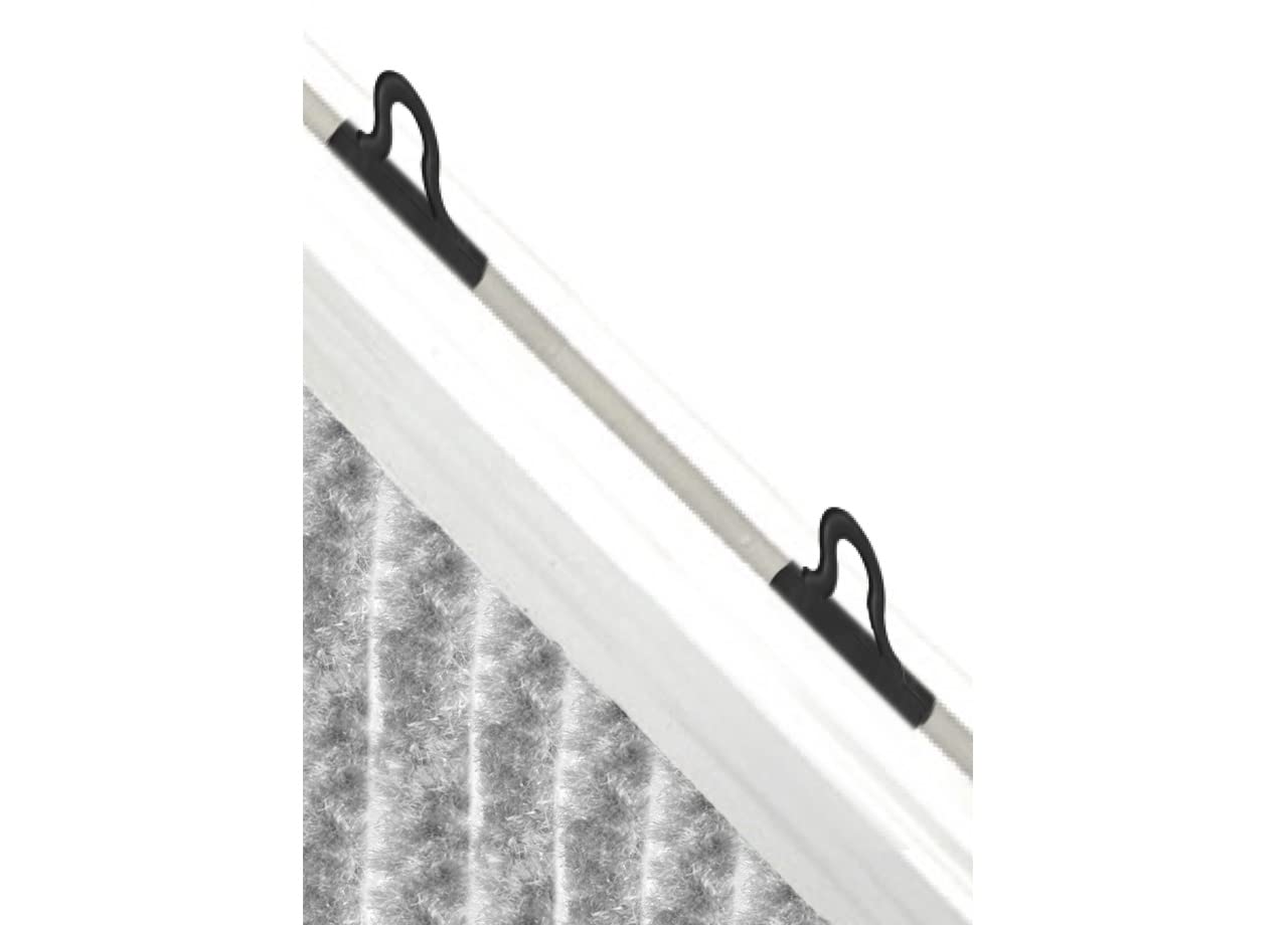 BIANCHERIAWEB Rideau antimouche anti-mouche chute panneau porte fenêtre maison en chenille 120 x 230 cm bronze