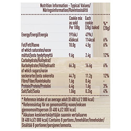Miniatura 2 de Betty Crocker Chocolate Chip Cookie Mix 200g Galletas Caseras Fáciles De Preparar, 8 Unidades, Postre Americano, Listo En Minutos