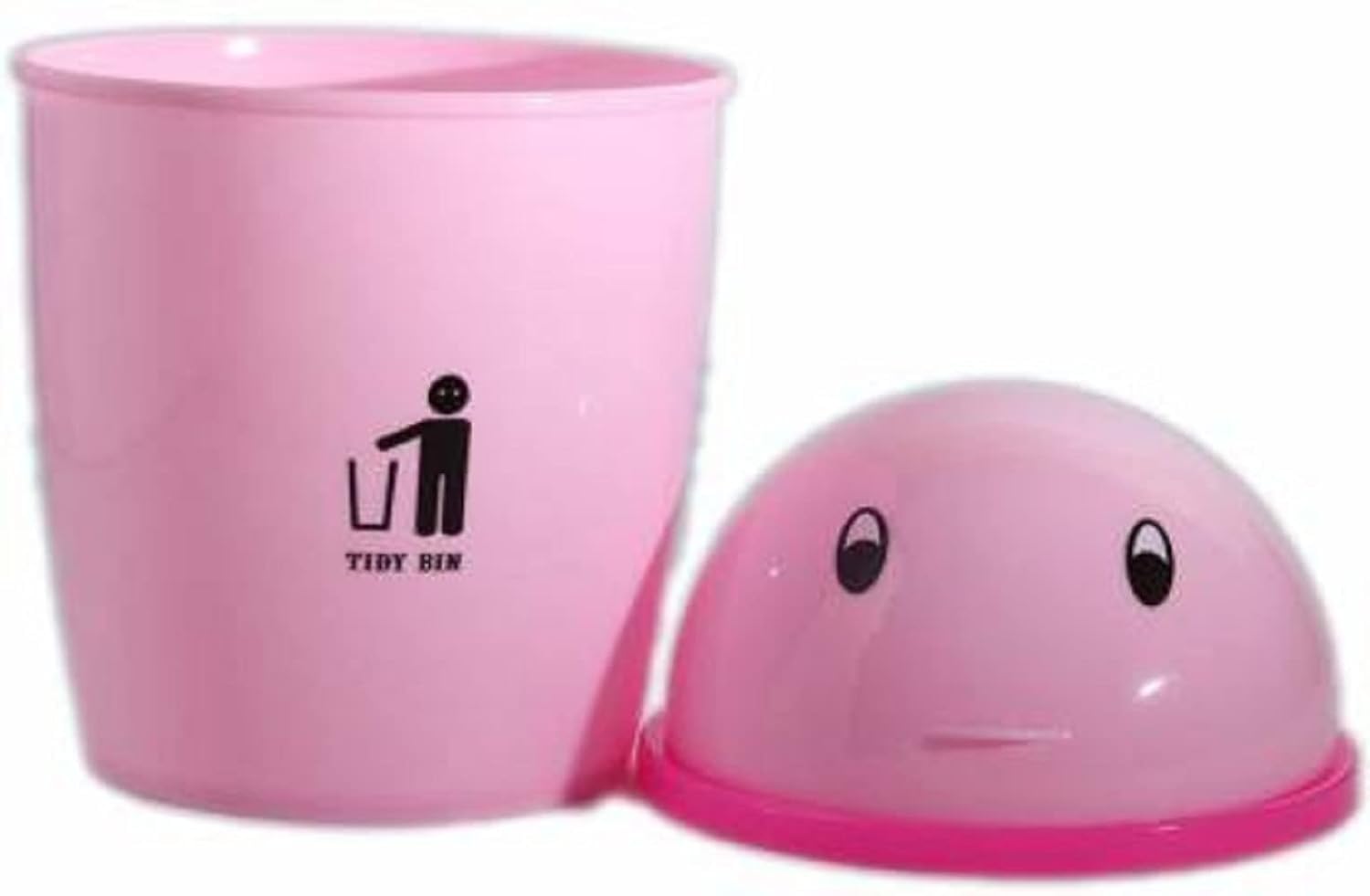 EAGEAN Mini 2 PS Stylish Plastic Tidy Bin Trash Can With Lid, Multi-use Dustbin for Study Table, Washroom, Bedroom etc. (Multicolour) Plastic Dustbin (Multicolor)
