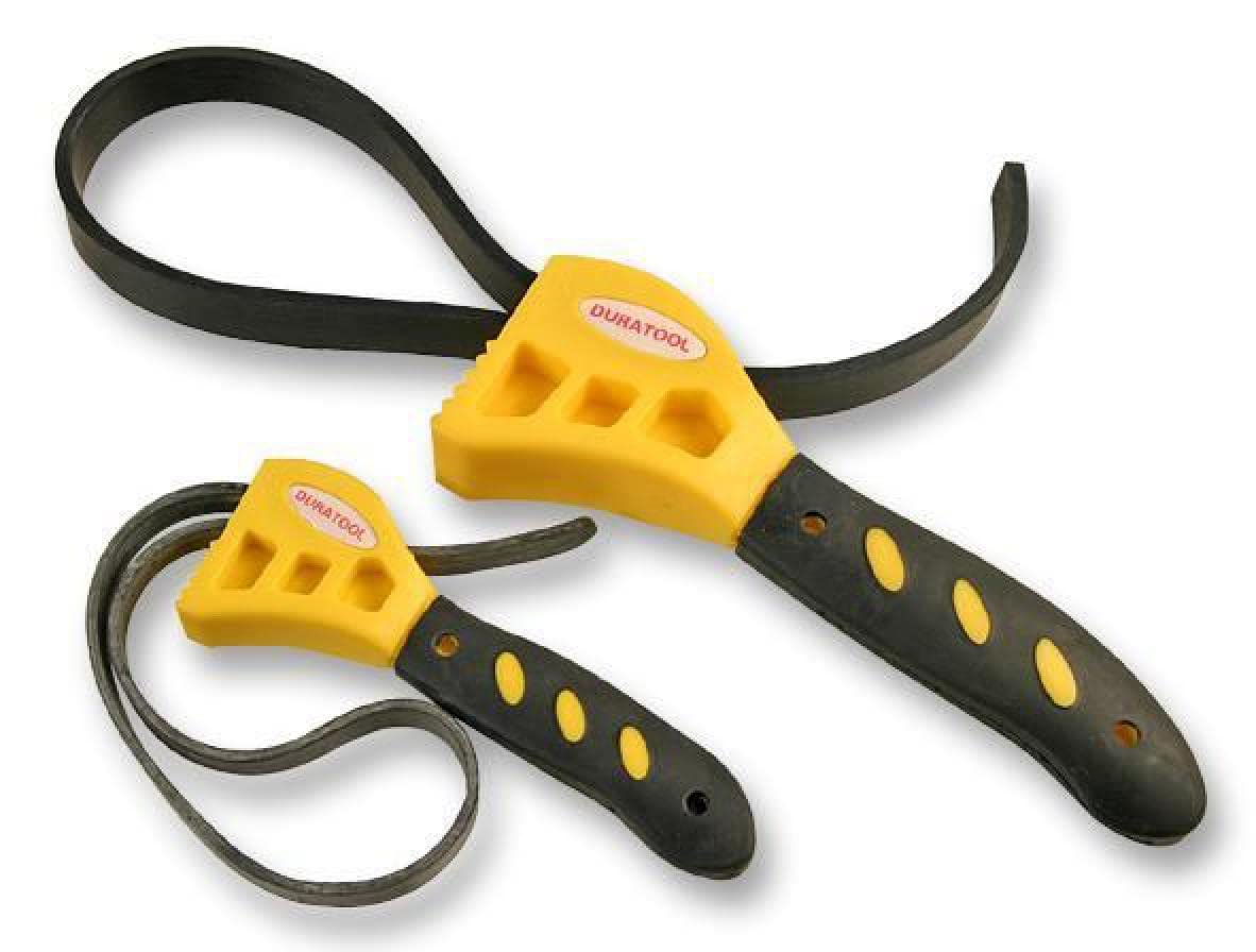 Duratool Rubber Strap Wrench Set, 2 Piece