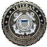 United States Coast Guard Veteran USCG Semper Paratus Honor Respect Devotion Challenge Coin