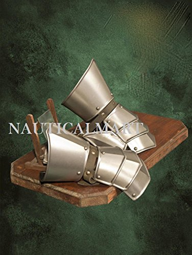 Metal Armor for LARP Militia arms for Men - Handmade