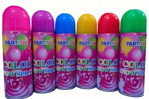 Image of Partish Holi Spray l Holi Colour Spray Bottles 45ml (Pack Of 6, 6)