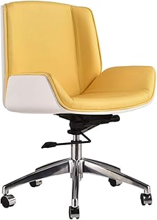 HFA Sofa Stool Brisk - Silla de oficina ejecutiva con, duradera y estable, ajustable en altura, ergonómica, giratoria de 360 ??grados hk/Amarillo