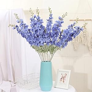 Ipopubluedelphiniumartificialflowers6pcsartificiallarkspurflower335in85cmlongstemflowerssilkflowersforhomedecorindooroutdoorfloralcenterpiecesfortablesblue  Urban Country Home Decor Ipopu blue delphinium artificial flowers 6 pcs artificial larkspur flower 335 in85 cm long stem flowers silk flowers for home decor indoor outdoor floral centerpieces for tablesblue  urban country home decor