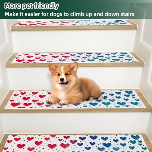 Corredores de escalera para mascotas y niños con base adherente reutilizable 6