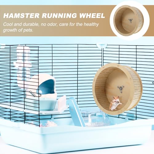 Roue pour hamster silencieuse en bois SOLUSTRE cage sans bruit - 6