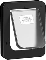 Vista 1 de Hakuna Pets Puerta súper resistente para mascotas, gatos y perros con panel de bloqueo de 2 vías para pantallas, puertas, paredes y vidrio de hasta