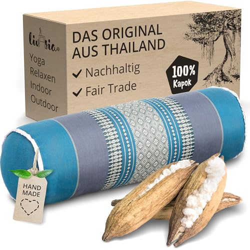 livasia Nackenrolle extralang Nackenstützkissen - Ø 17x56cm -...