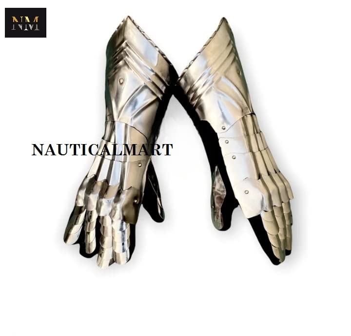 Medieval Knight Gauntlet Armor Fully Functional Finger Armor Cosplay LARP