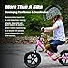 Strider 12” Sport Bike, Pink - No Pedal Balance Bicycle for Kids 1 to 4 Years - Includes Safety Pad, Padded Seat, Mini Grips & Flat-Free Tires - Tool-Free Assembly & Adjustments