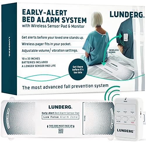 Lunderg Wireless Early Alert Bed Alarm System for Elderly & Fall Prevention…