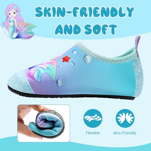Image of Kids Water Shoes Girls Boys Outdoor Quick Dry Barefoot Aqua Socks for Toddler Sport Beach Swim Surf