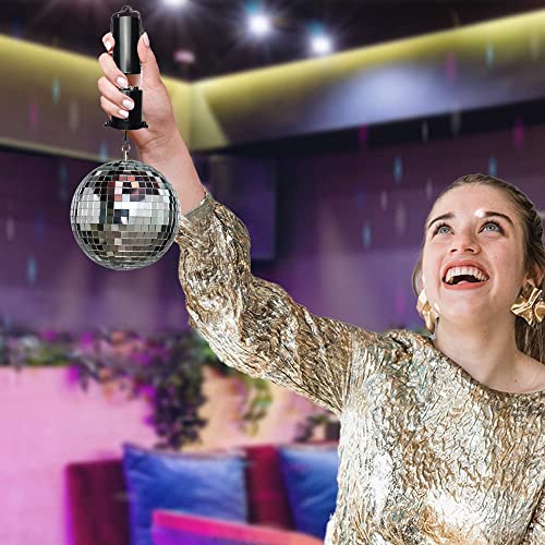Artcreativity Disco Ball Motor With Mirrored Disco Ball, Includes Battery Powered Spinning Ball Motor And 4 Inch Disco Ball With Hanging String, For Parties, Birthdays, Weddings, And Room Décor #TOP5