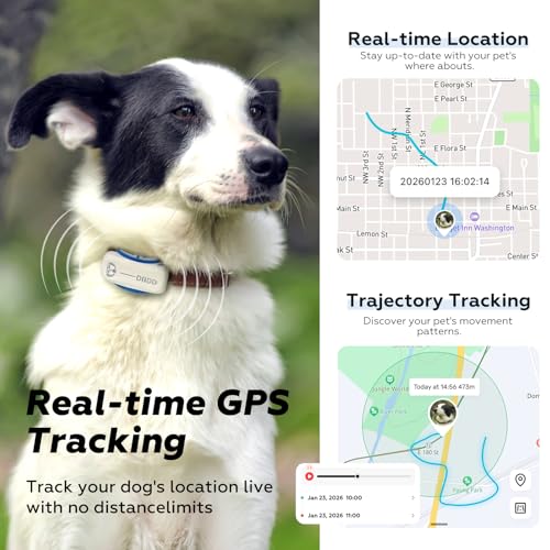 DBDD Smart GPS Dog Collar Tracker with Virtual Fence, Live Tracking & Vital Signs Monitoring for Dogs 40lbs Up, Waterproof Pet GPS Tracker for Pets,iOS & Android Compatible - Image 6