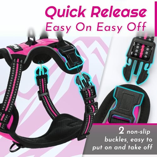 Image of Eagloo Dog Harness for Small Dogs, No Pull Pet Vest with 2 Leash Clips