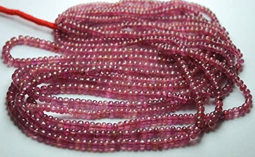 Saphir rose véritable en fil de 14 pouces LKBEADS pour fabriquer un cadeau d'anniversaire unique