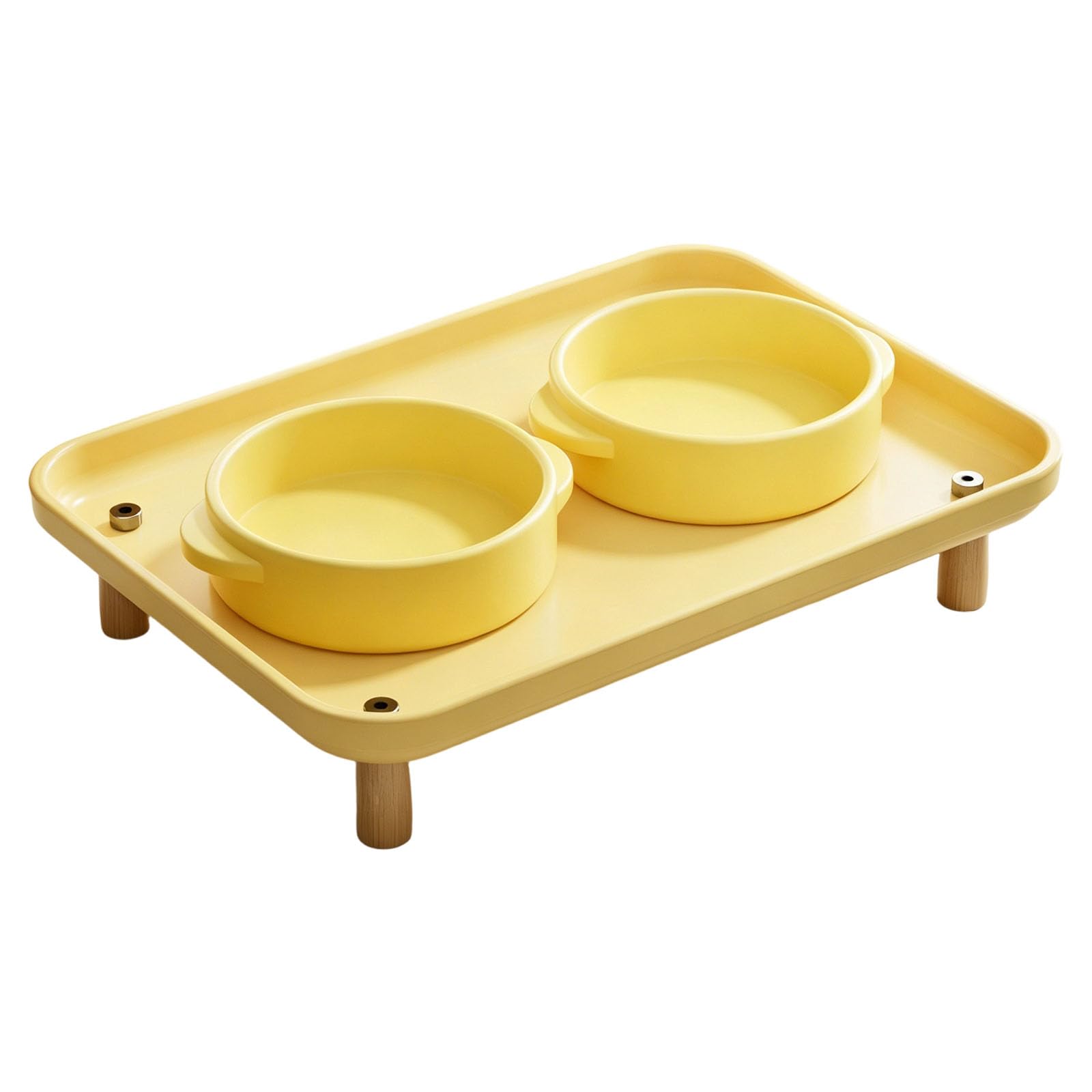 Futternapf für Katzen mit erhöhtem Boden, With2ceramic bowl2