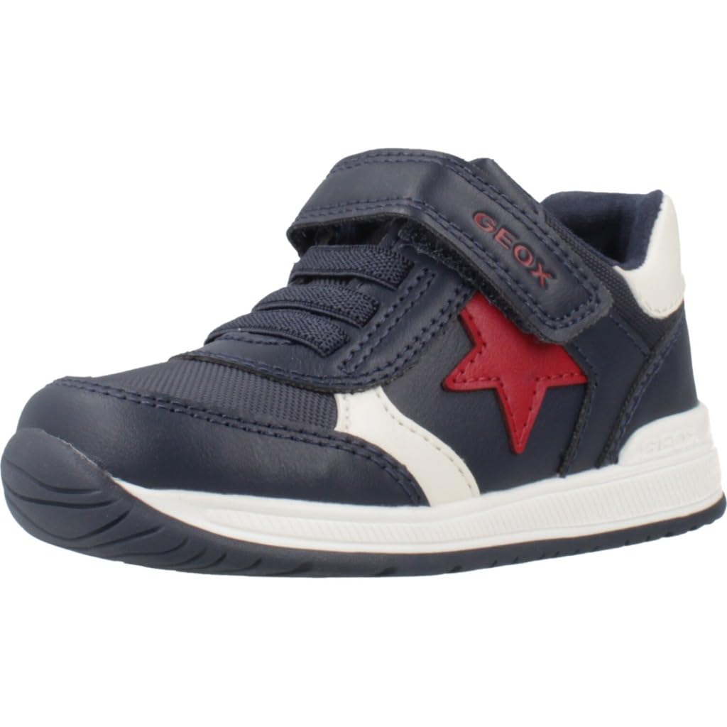 Geox Baby B Rishon Boy First Steps Navy/Red, 21 EU