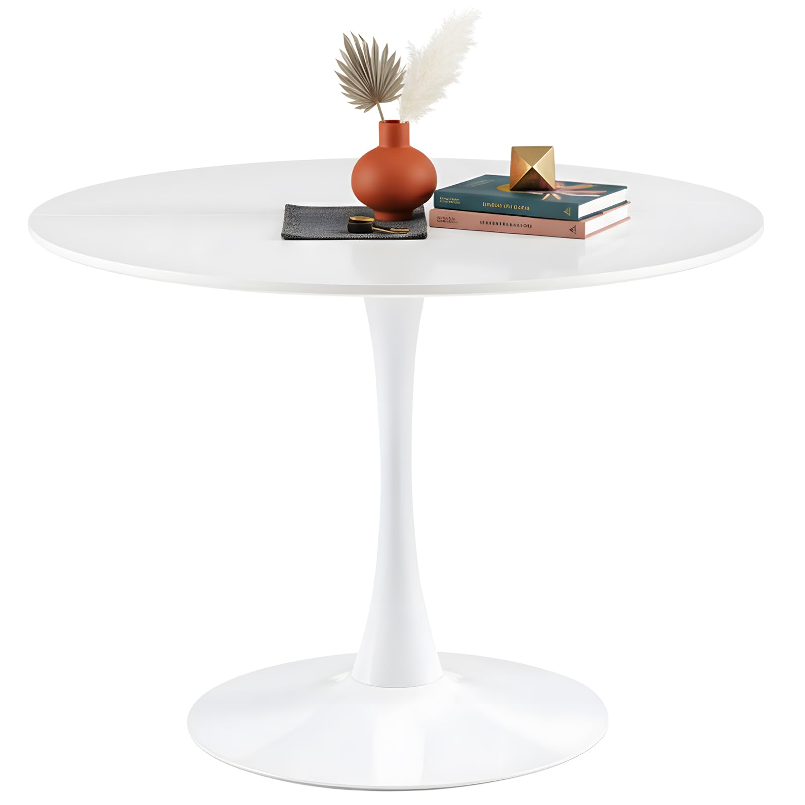 tavolo pranzo rotondo bianco 110 cm da cucina rotondo 4-6 posti, Tavolo da Cucina, Bistro e Conferenze