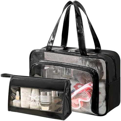 Durchsichtige Tasche WRITWAA Kosmetiktasche Wasserdicht