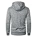 Muscularfit Mens Big and Tall Cardigan Sweater Fall Fashion Long Sleeve Hooded Sweatshirts Causal Solid Athletic Workout Coat Men's Cardigan Sweaters Gray XL