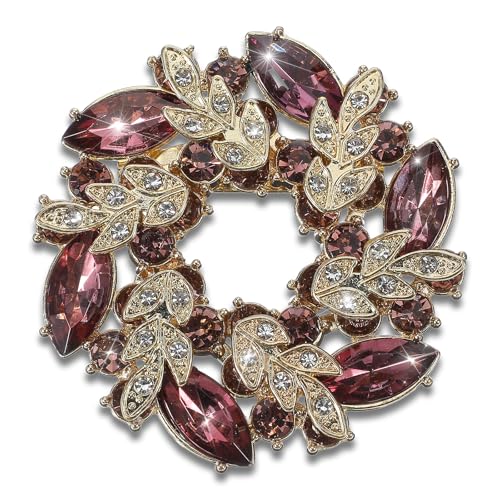 Image of Classicseali Brooches for Women,Ladies Brooches,Fashionable and Exquisite Rhinestone Large Brooch for Women, Flower Brooch Pin Suitable for Ladies and Girls, Coats, Weddings, Parties