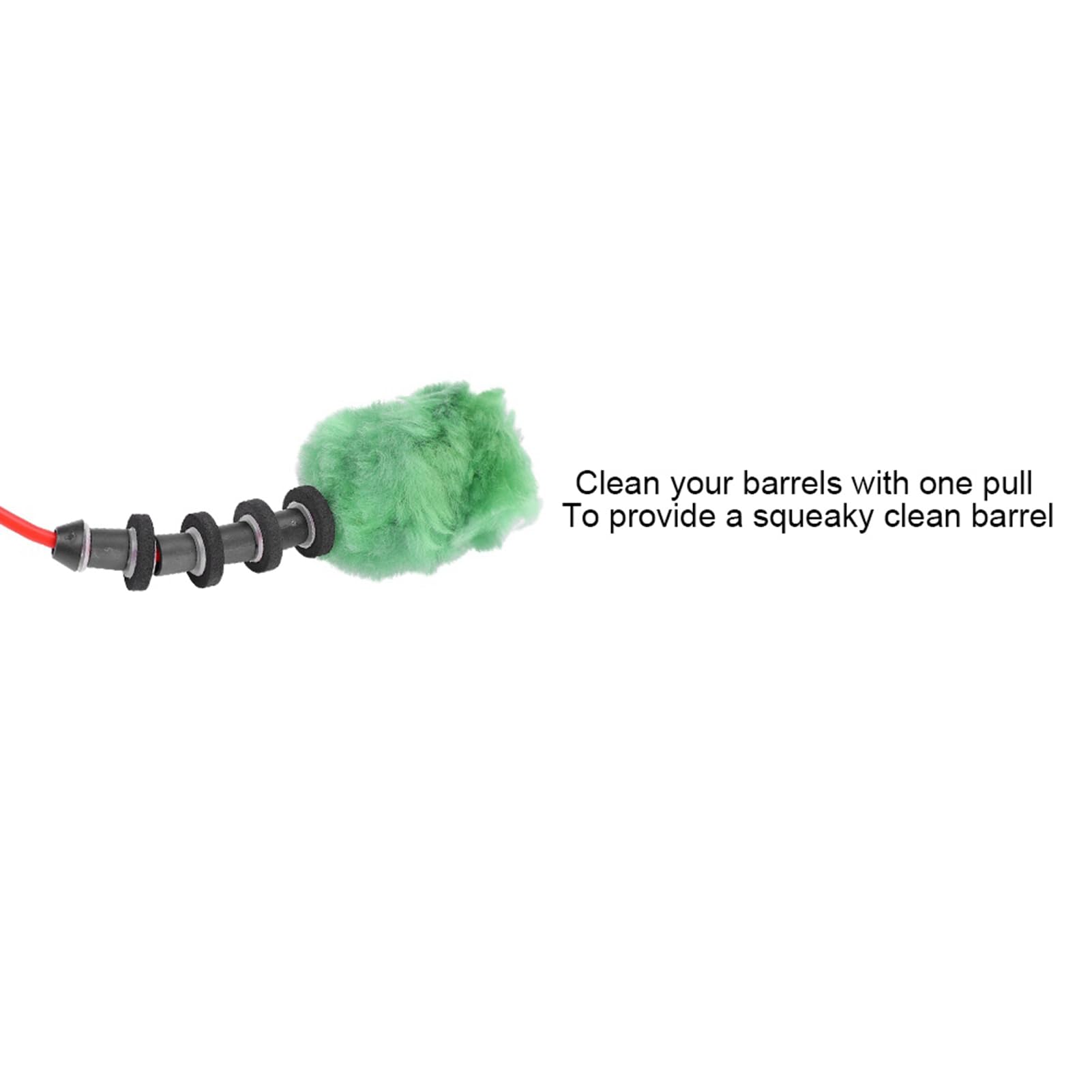 Qcwwy Limpiador de Cuerdas de Paintball, Escurridor de Barril de Lana, Cuerdas Limpias Chirriantes para Equipo de Tiro con de 17,3 Mm de Diámetro Interior