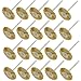 NIUPIKA Brass Wire Wheel Brush Polishing Wheels Abrasive Cup Brushes for Grinder Rotary Tools 2.35mm 20Pcs