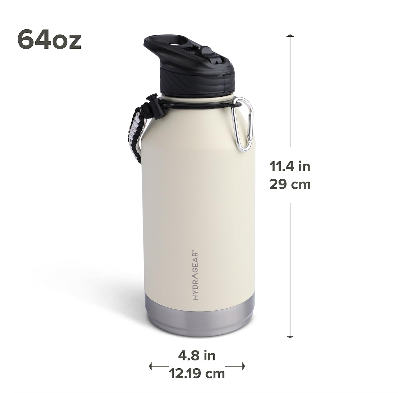 Amazon.com: Hydragear Zenith Straw Stainless Steel Bottle with