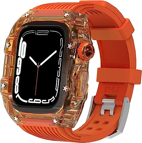 Bracelet Apple Watch transparent look RM tendance pour femme active