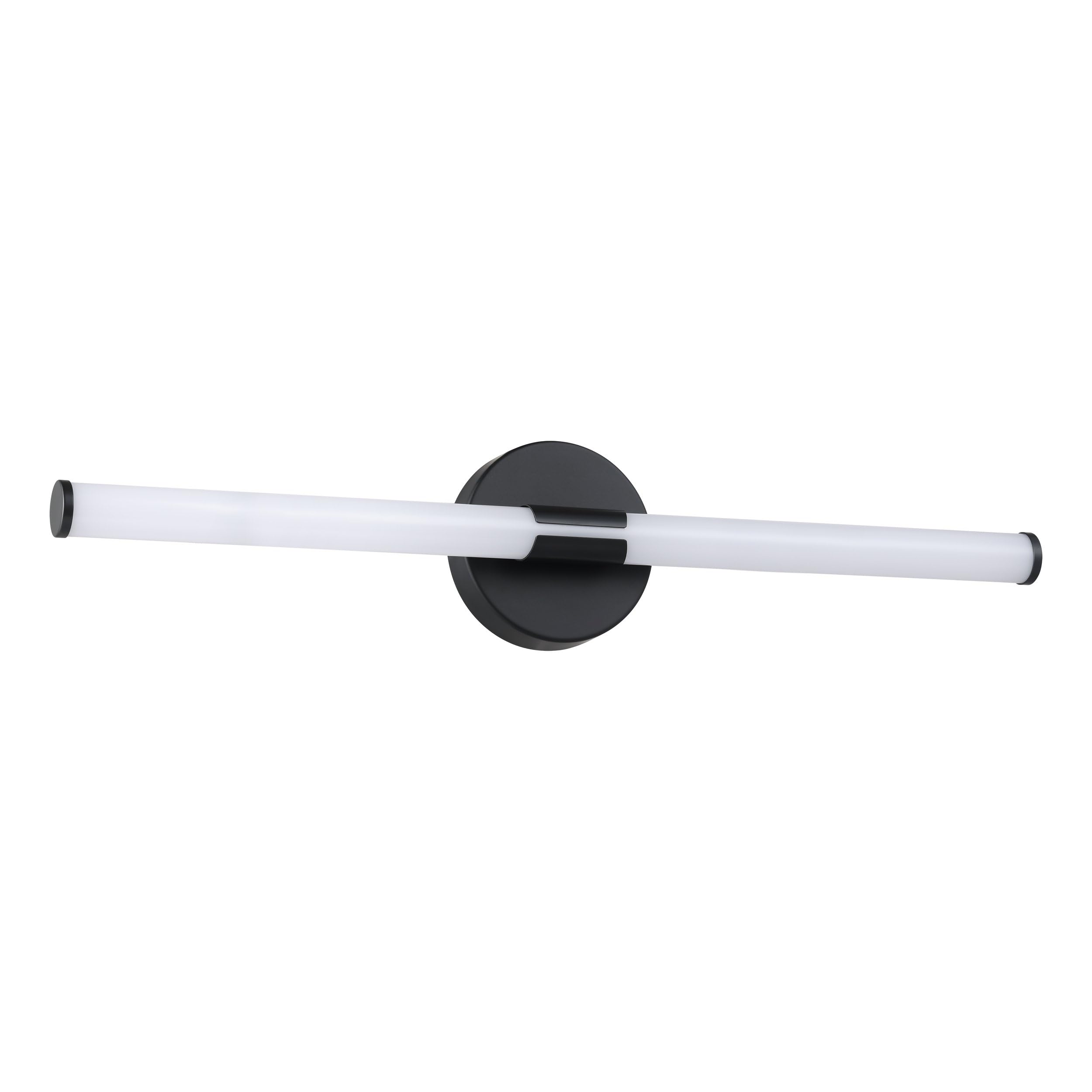 Eglo LED Mirror Light Ramola, Bathroom lamp, Metal and White Plastic, Black, Warm to Cool White, IP44, 60 cm Long