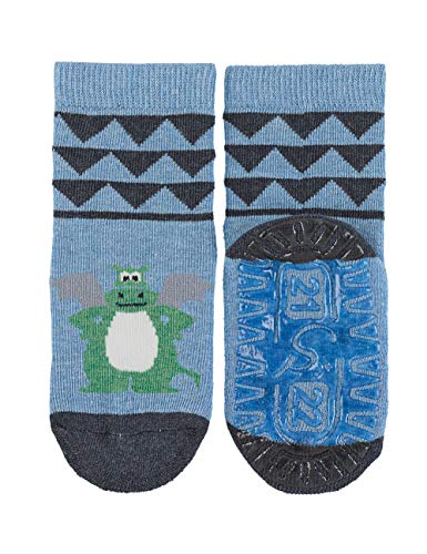 FLI Baby Boys' Soft Egg Bear Socks, TURKIS MEL., 18 EU, TURKIS MEL., 182